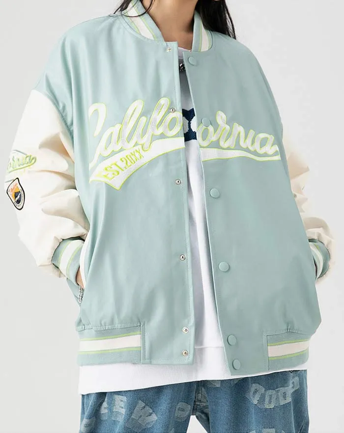 Veste Baseball Bleu Clair