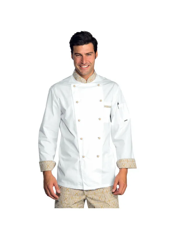 Veste Chef Cuisinier Extralight Blanc Biscuit