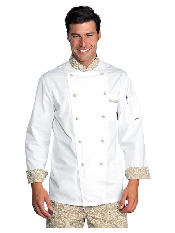 Veste Chef Cuisinier Extralight Blanc Biscuit