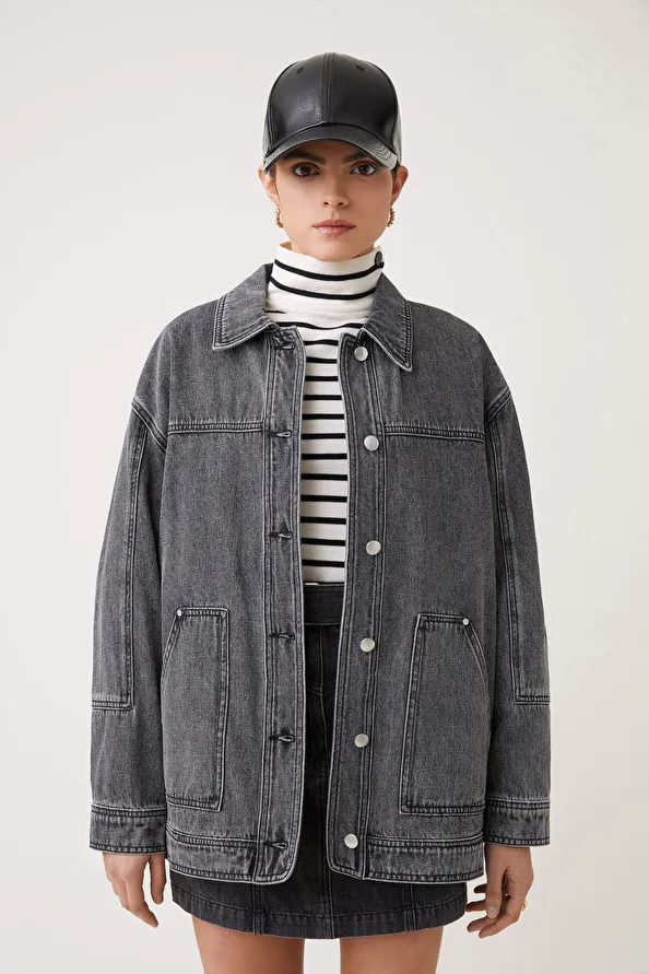 Veste en jeans oversize