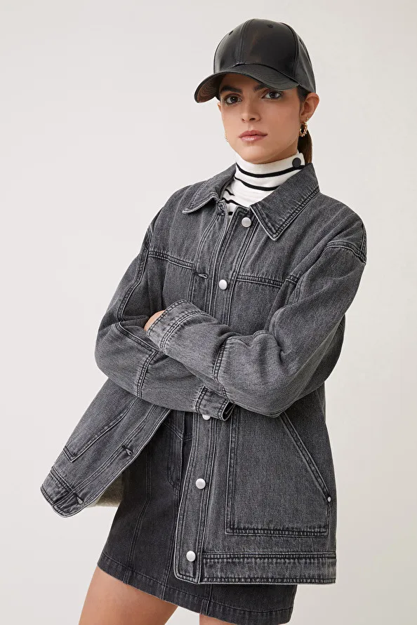 Veste en jeans oversize