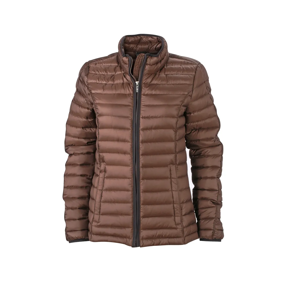 Veste matelassée duvet - doudoune anorak FEMME - JN1081 - marron 