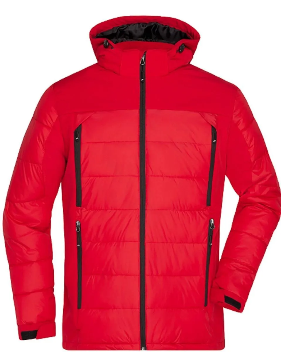 Veste matelassée Homme anorak ski / neige  -  JN1050 - rouge 