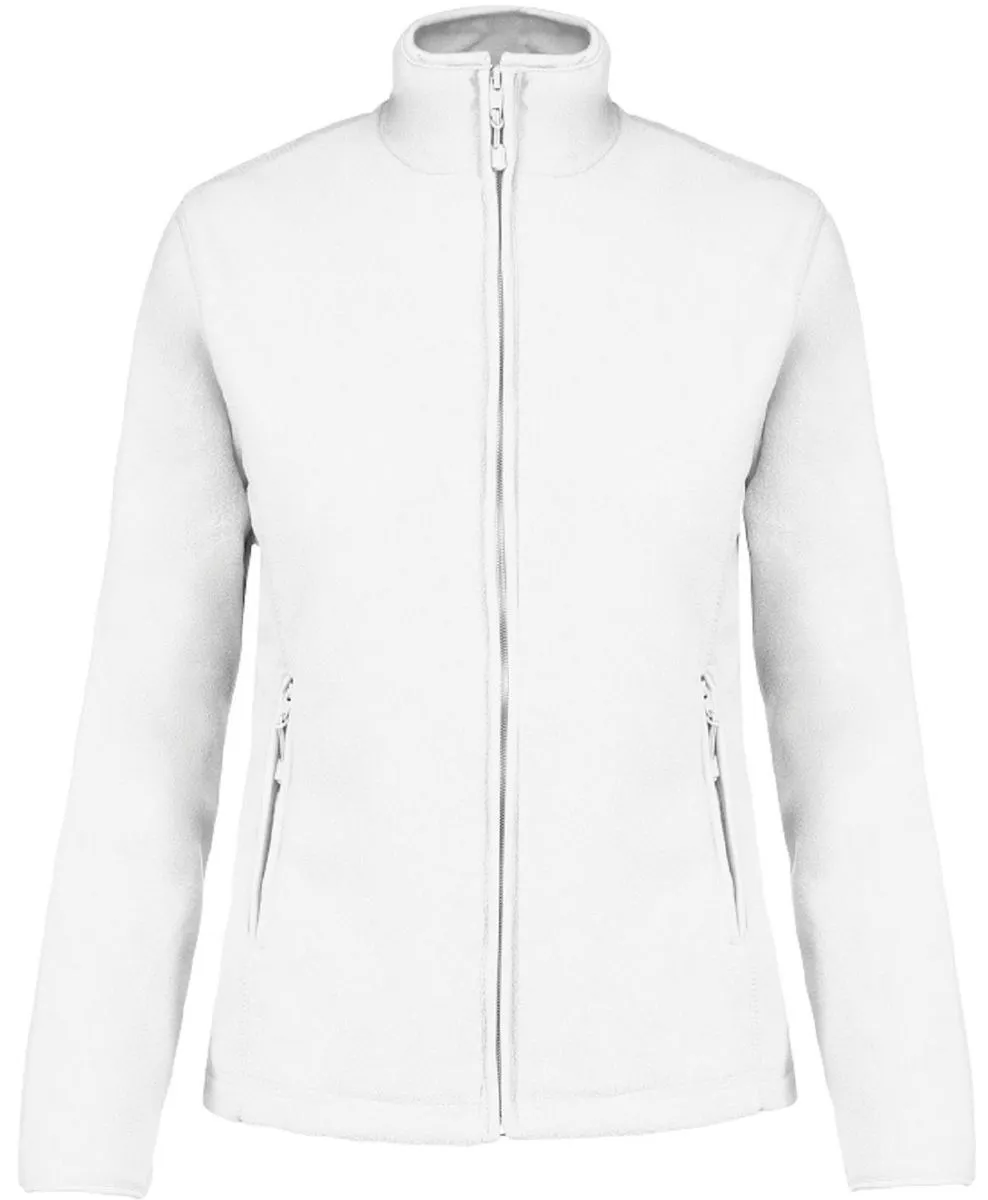 Veste micropolaire zippée - Femme - K907 - blanc 