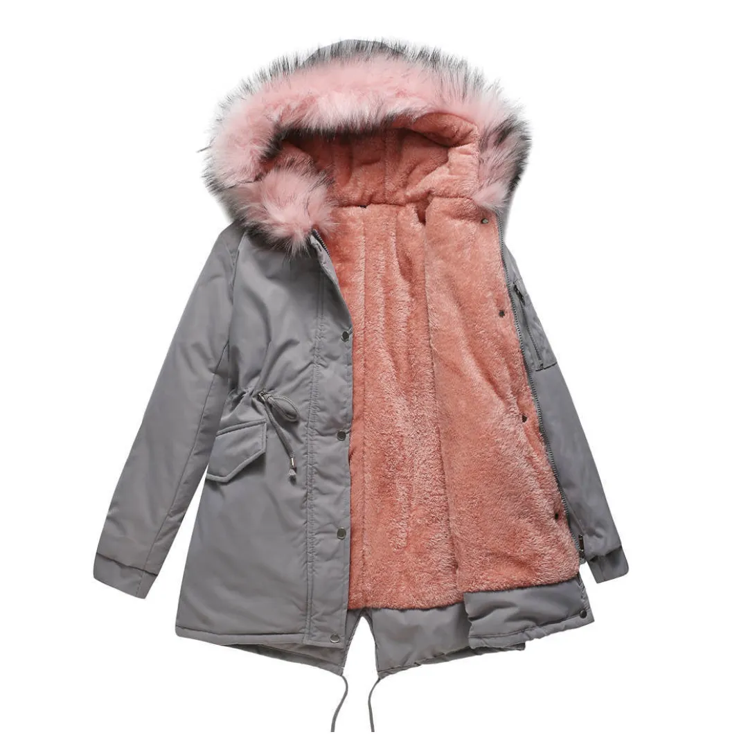 Veste Parka Hivernale Chaude Pour Femme | Capuche