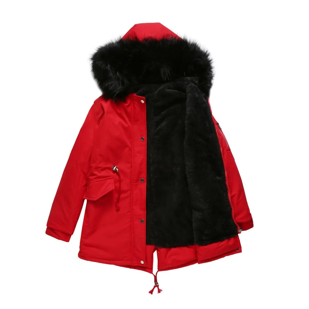 Veste Parka Hivernale Chaude Pour Femme | Capuche