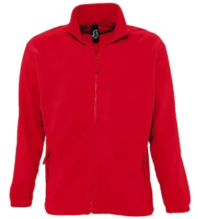 Veste polaire zip intégral - 55000 - rouge 