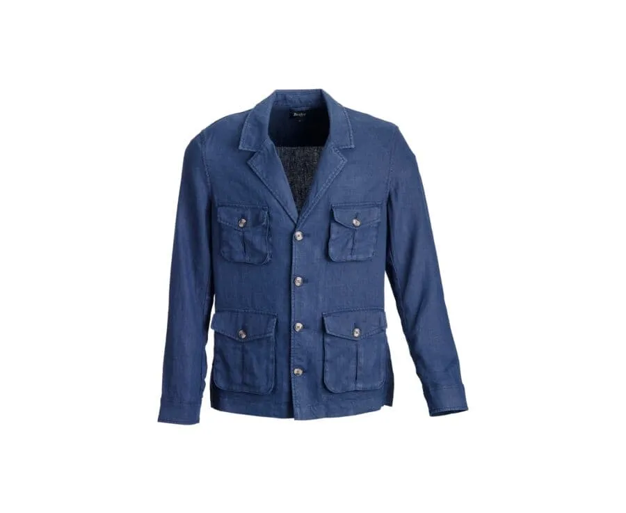 Veste saharienne homme Marine - JALBERT | Bexley