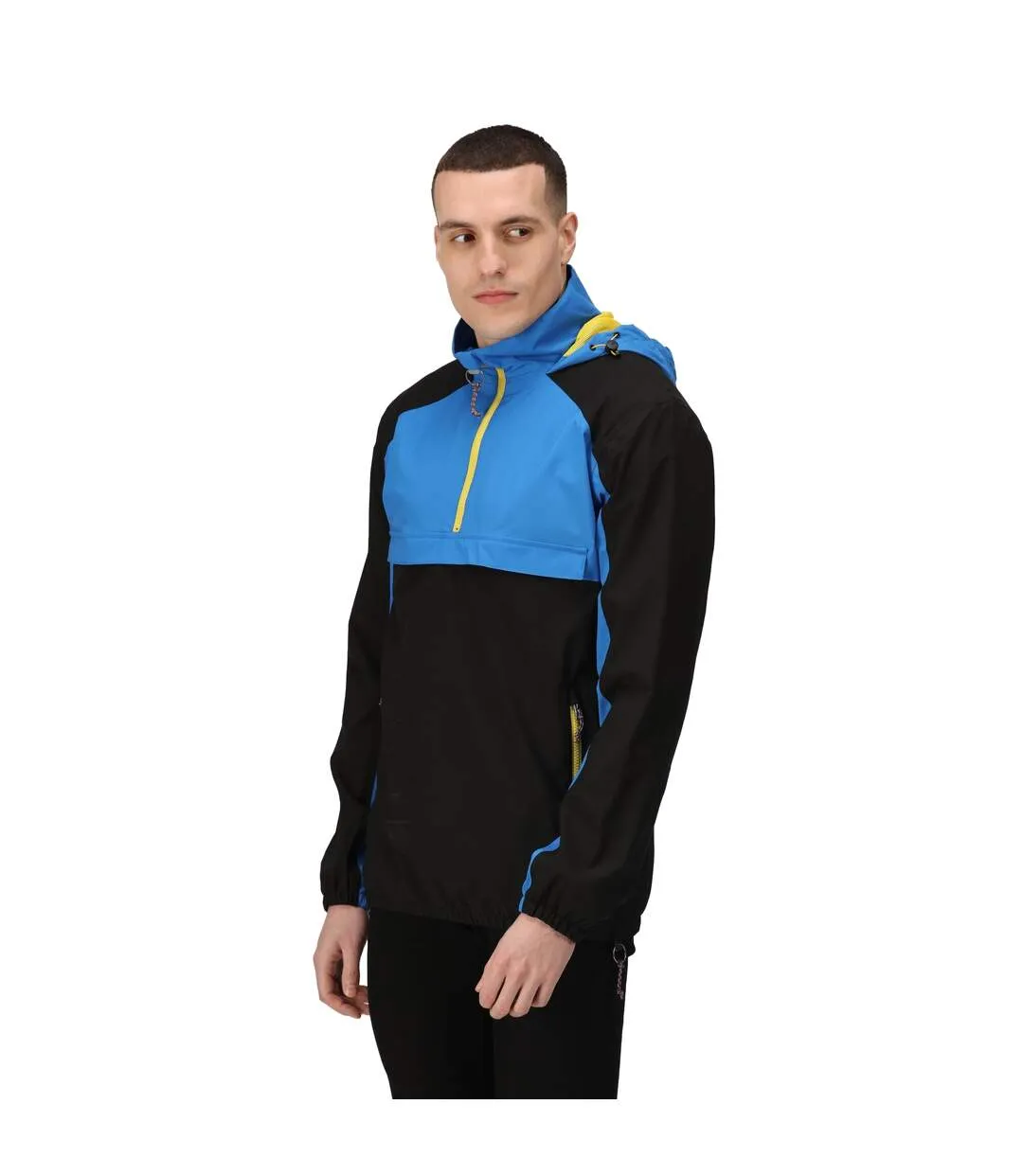 Veste softshell anorak homme noir / bleu foncé Regatta