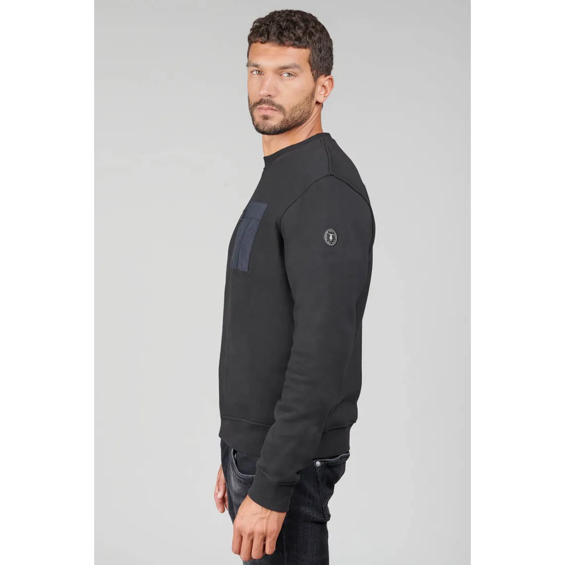 weat-hirt - Noir en coton Le Temps des Cerises - Pull / Gilet / Sweatshirt Homme sur MenCorner