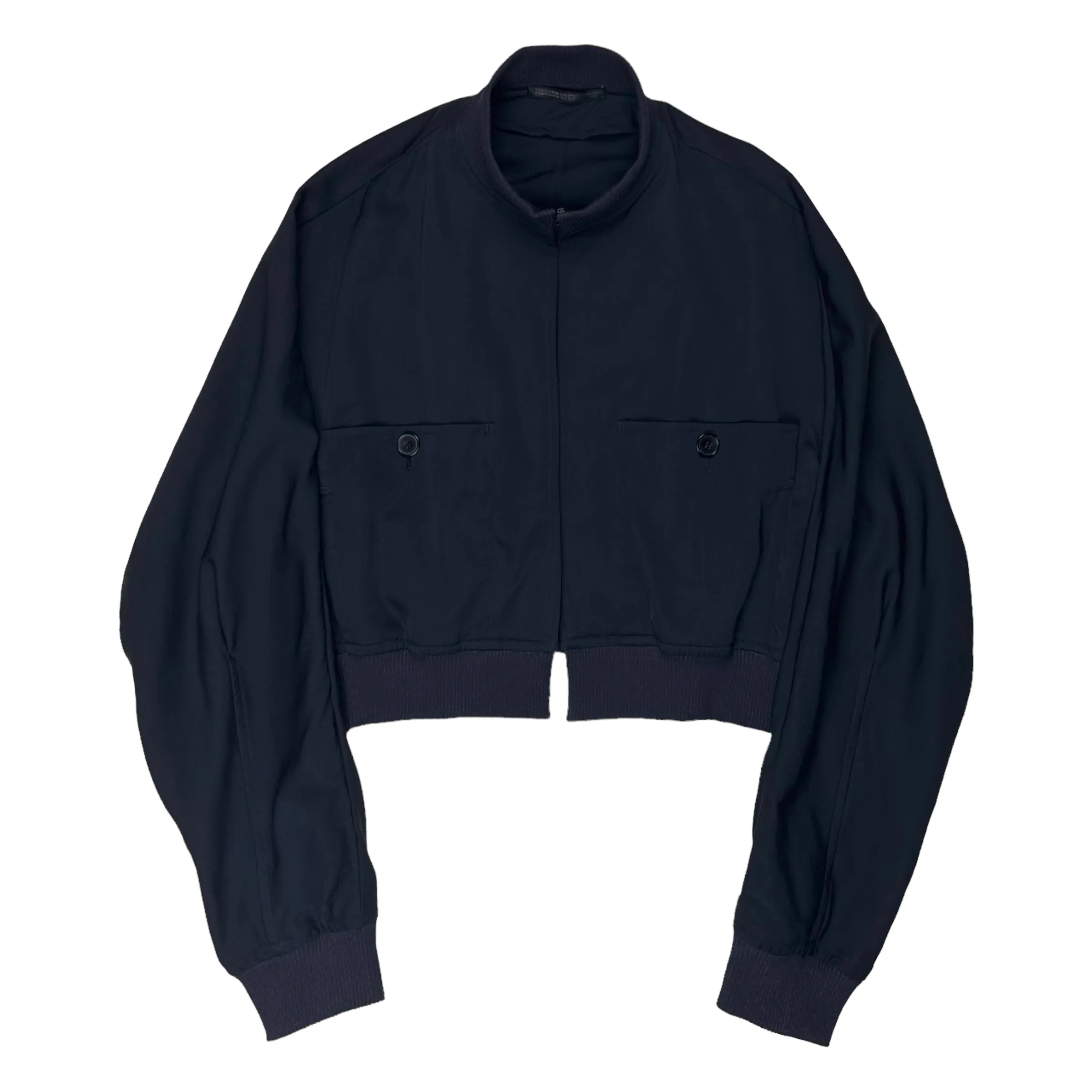 Yohji Yamamoto Cropped Open Bomber Jacket - SS12